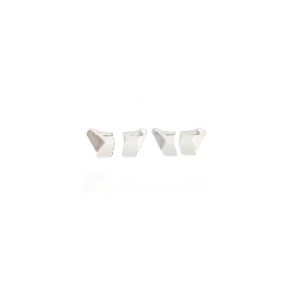 Short Rain Gutter Spouts, 4/Pk, Polar White - BBM94168